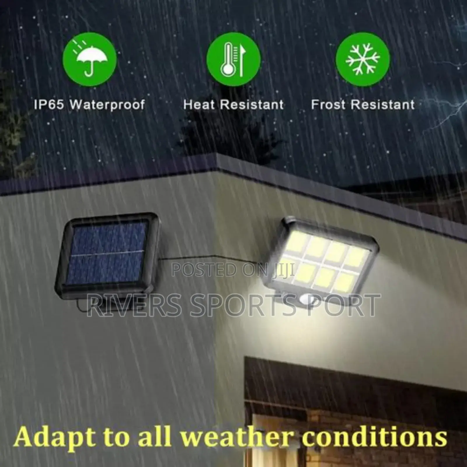 160 COB Leds Solar Lights With Motion Sensor and Solar Panel