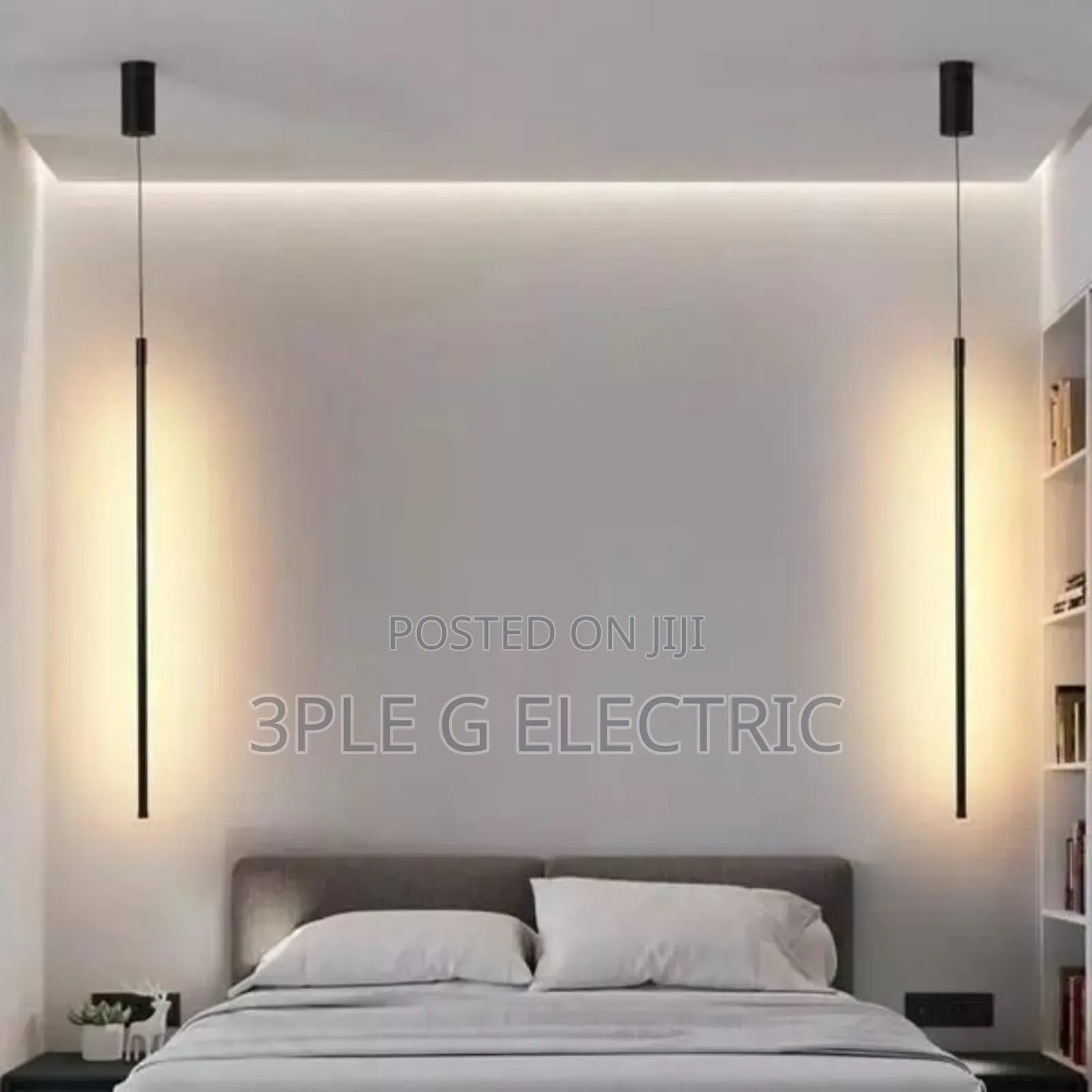 Single Tube Pendant Light for Bedside