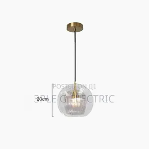 Modern Double Glass Shade Pendant Light