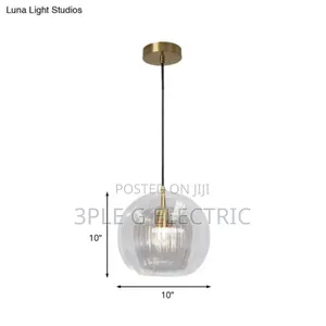 Modern Double Glass Shade Pendant Light