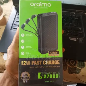 Oraimo 12v 27000mah With Cables