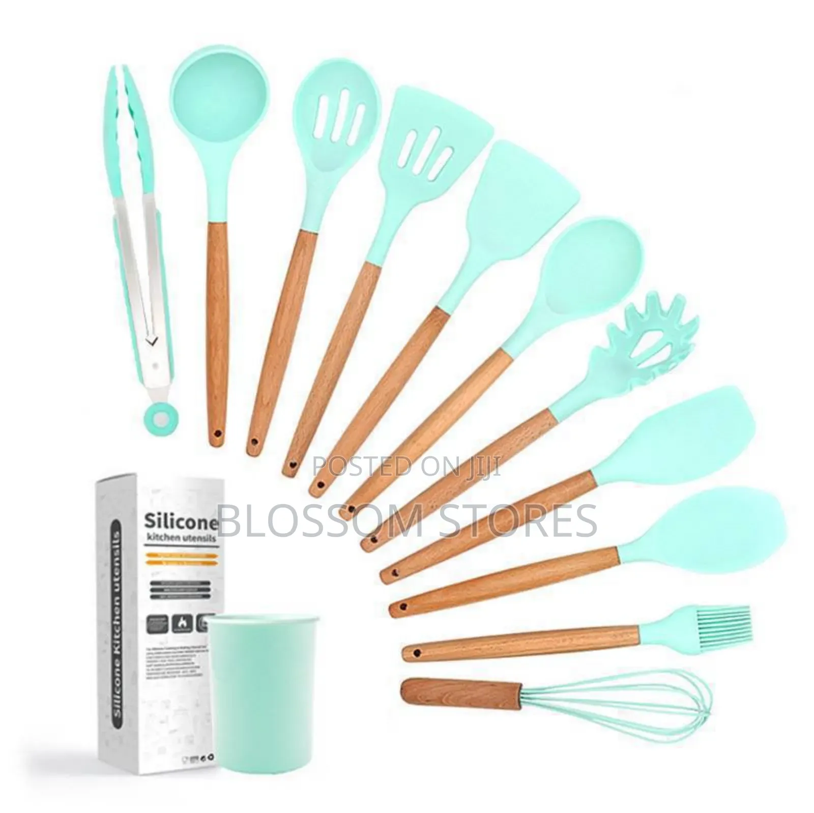 12pc Quality Silicon Nonstick Spoon Set