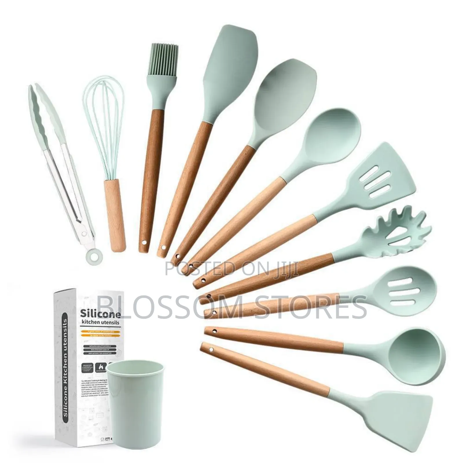 12pc Quality Silicon Nonstick Spoon Set