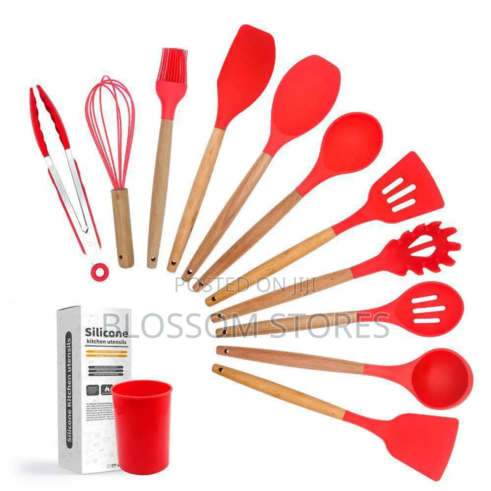 12pc Quality Silicon Nonstick Spoon Set