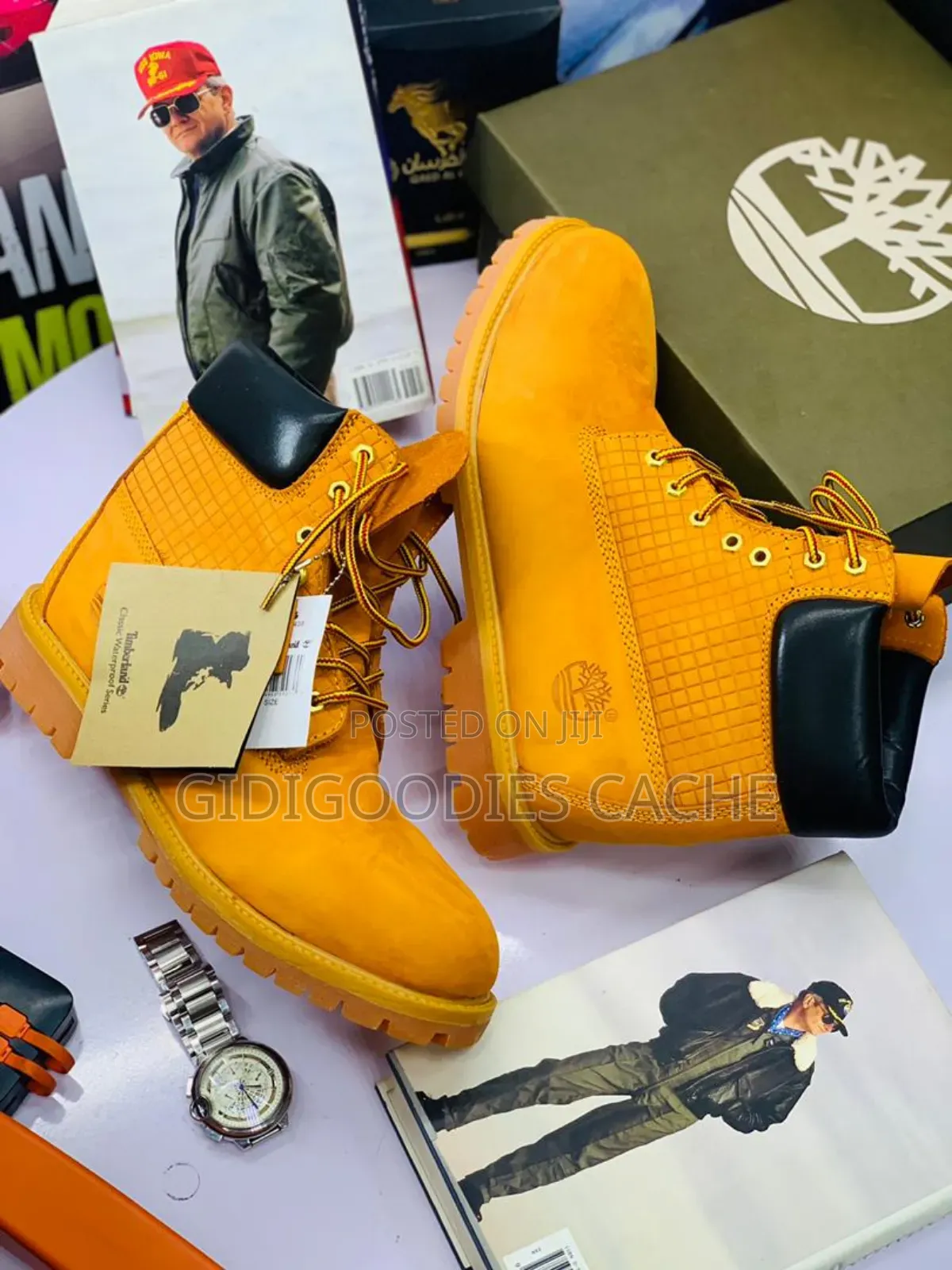 Timberland 6 Inch Premium Lace Up Flat Boots