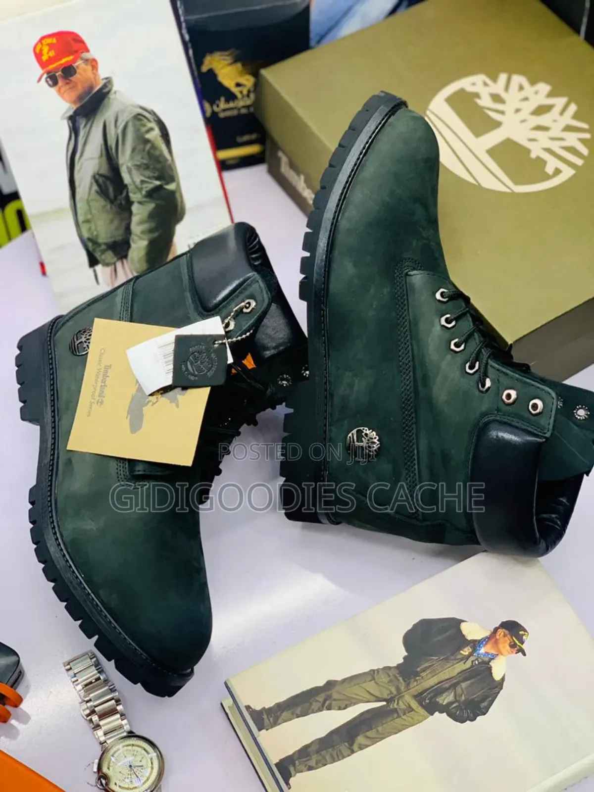 Timberland 6 Inch Premium Lace Up Flat Boots