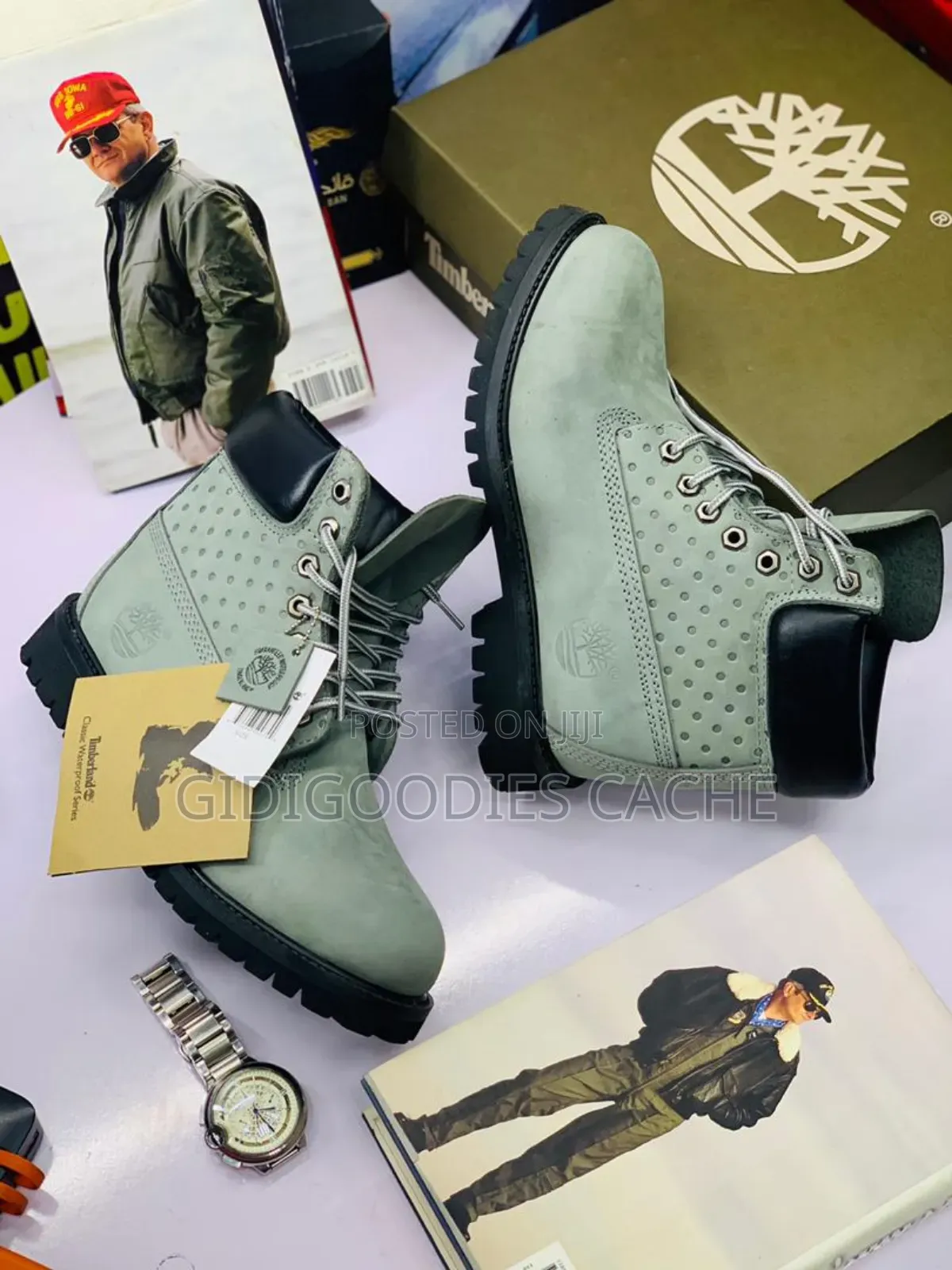 Timberland 6 Inch Premium Lace Up Flat Boots