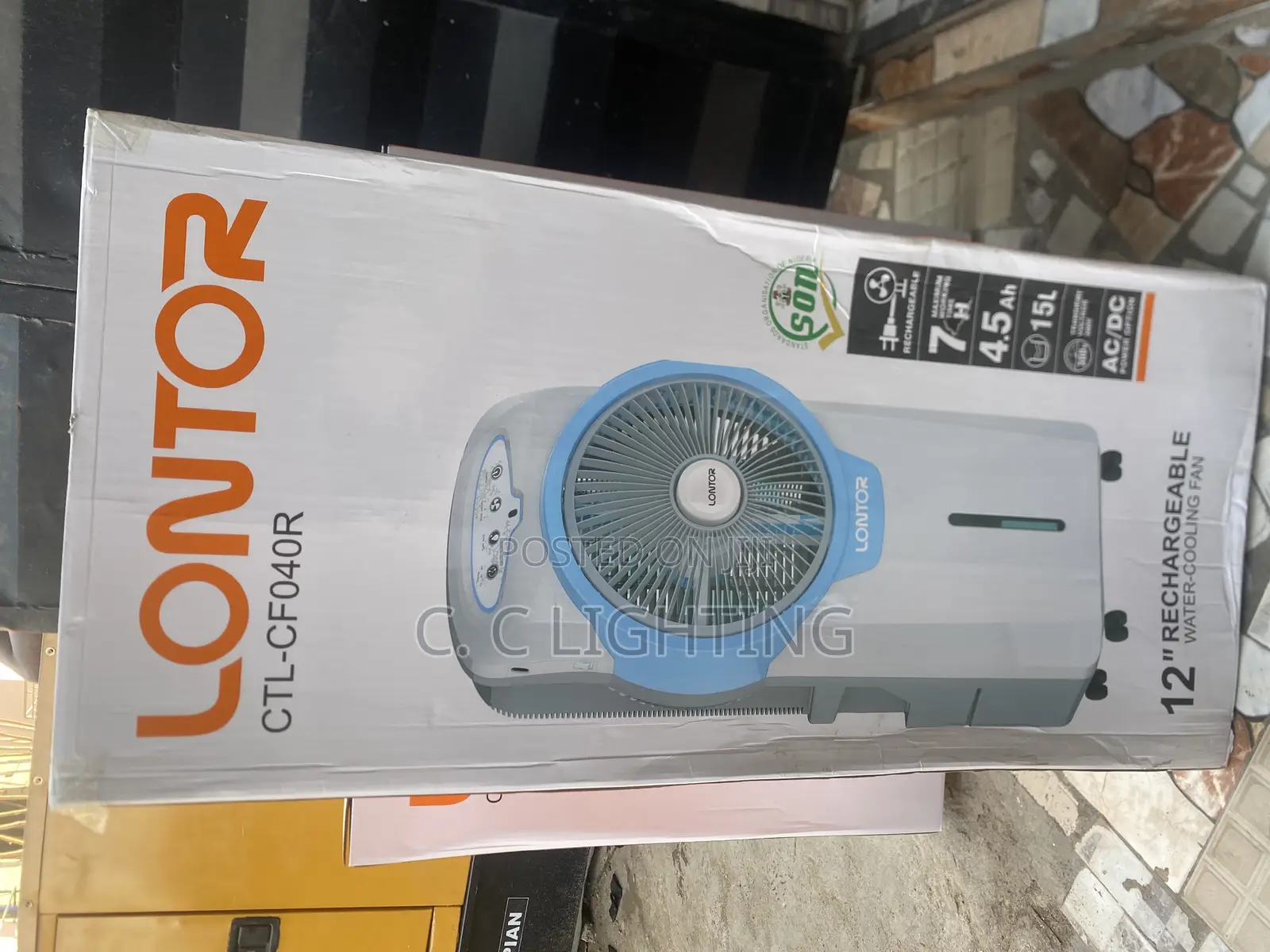 Rechargeable Water Cooling Fan