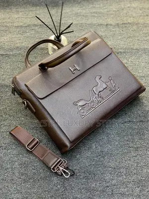 Hermes Quality Luxury Men Chain Laptop Bag