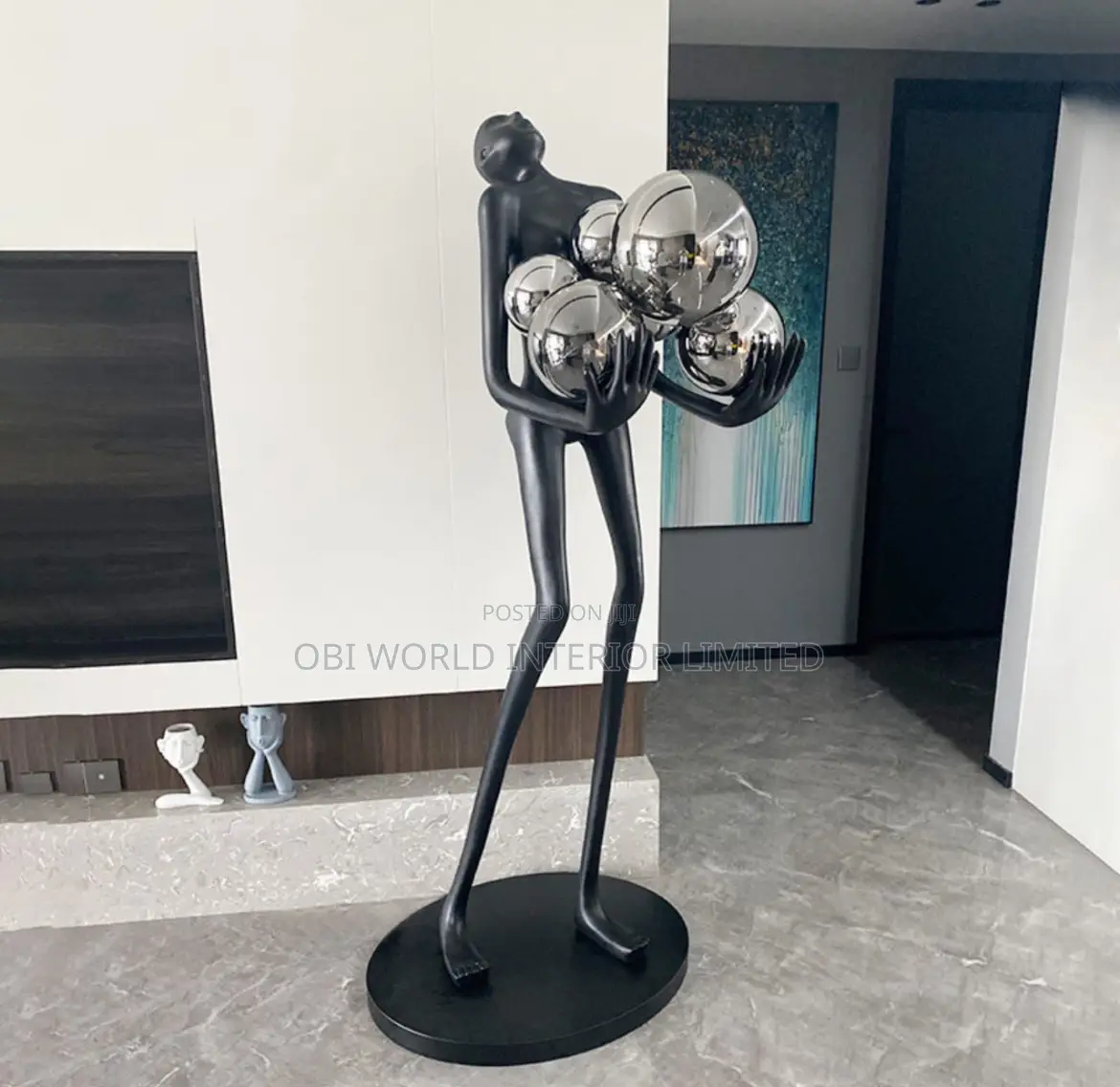 Lighting Human Decoration Statue