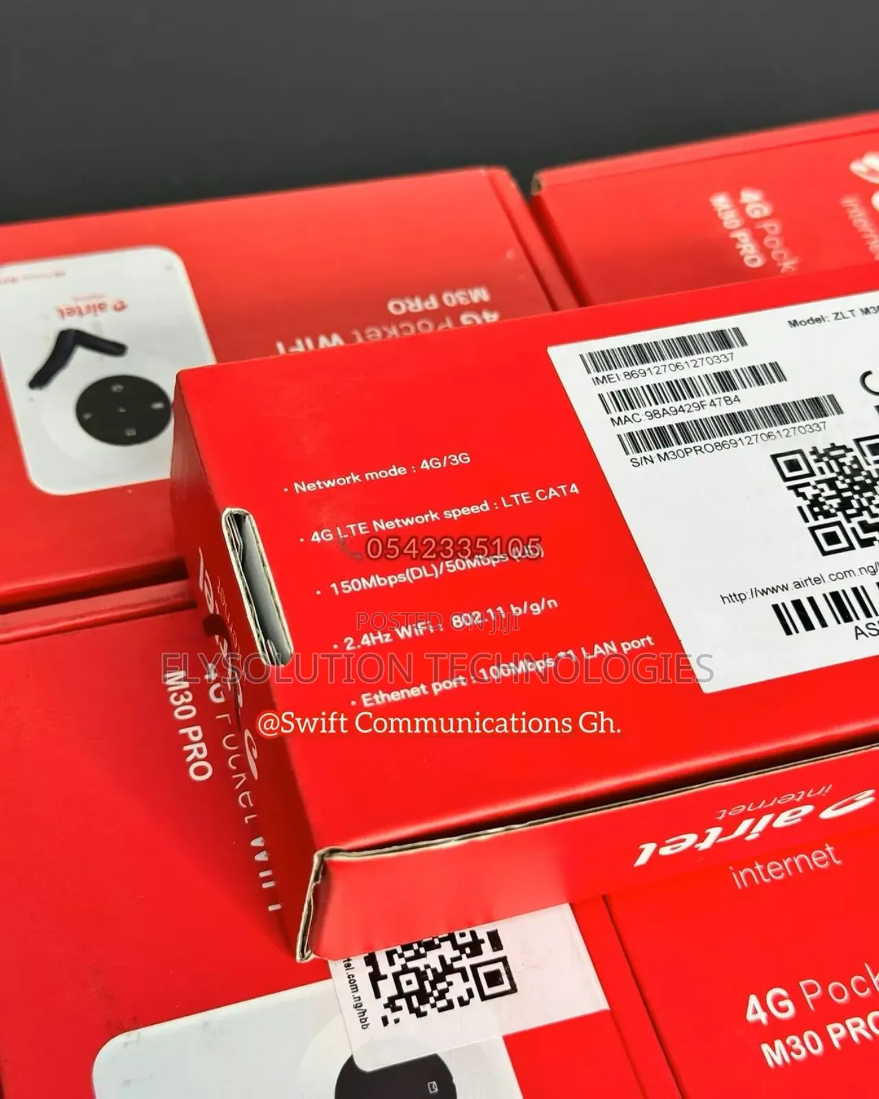 Unlocked Airtel 4g Lte Mifi Wifi - M30 Pro