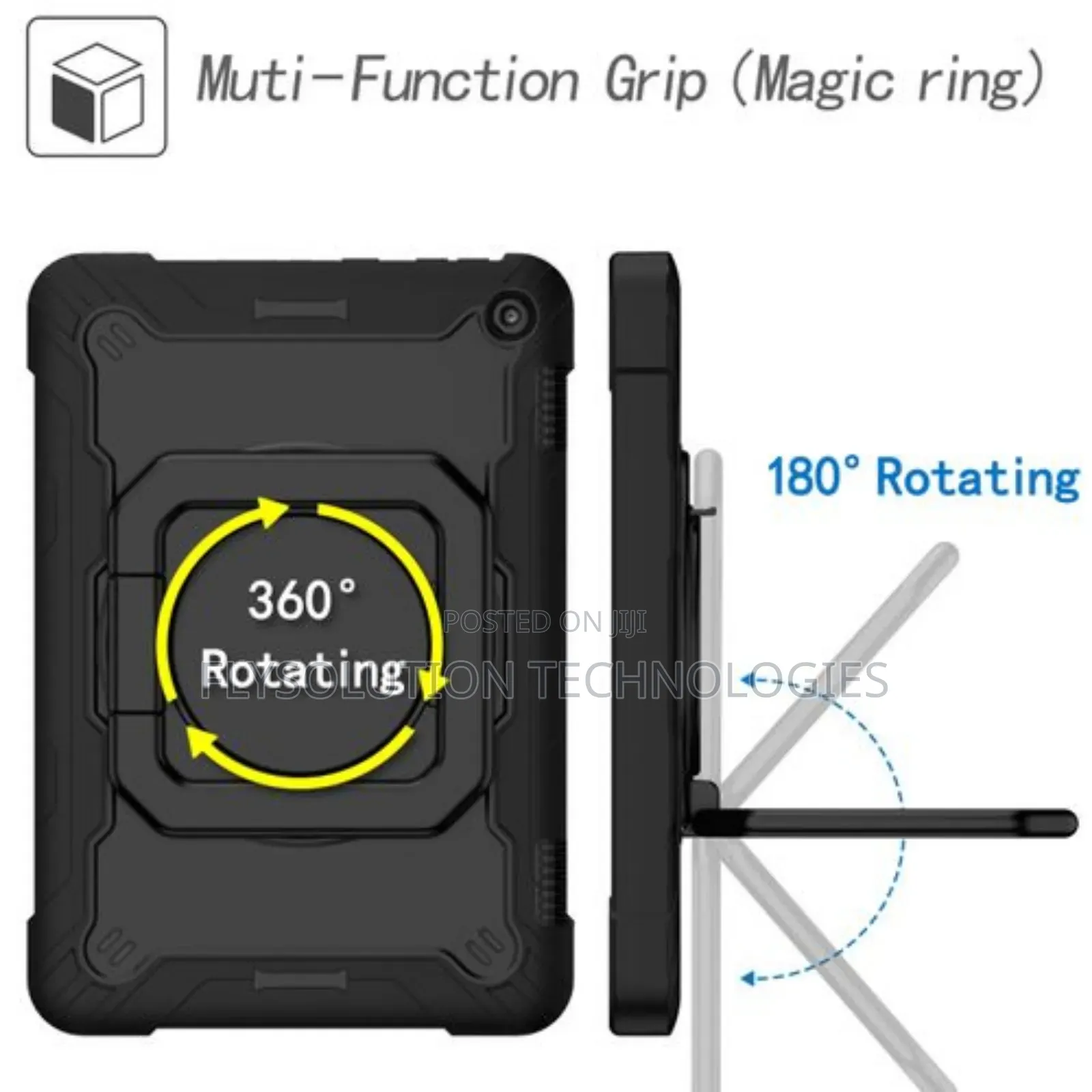 Amazon Fire HD8 Drop Shockproof Case Black