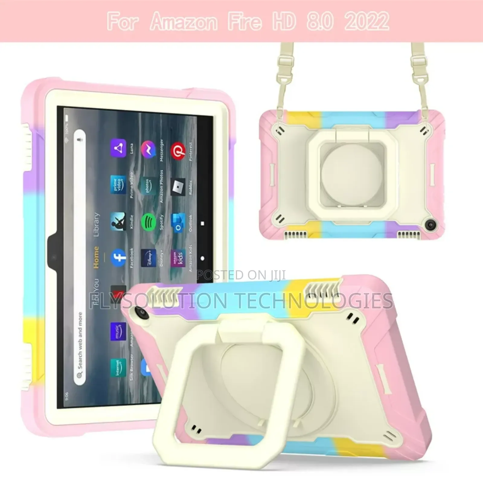 Amazon Fire HD8 Drop Shockproof Case Multi-Colours