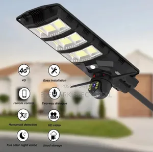 8mp Solar Street Light Camera Waterproof 4g/5g Sim