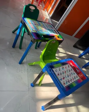Plastic Chairs and Table for Children