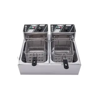 2 Baskets Kitchen Deep Fryer (Electric) 8L X2 Double Fryer