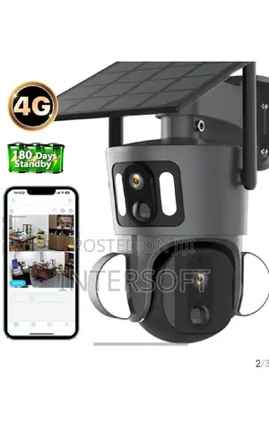 Auto Tracking Dual Lens 4g PTZ Solar Powered Camera