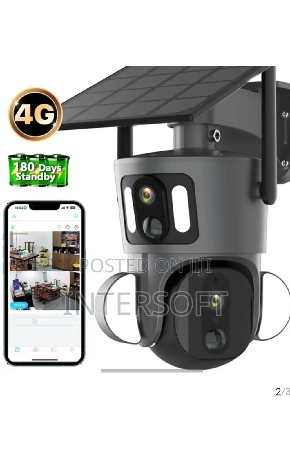 Auto Tracking Dual Lens 4g PTZ Solar Powered Camera