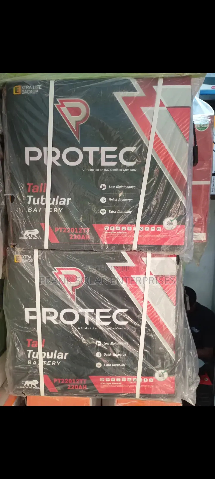 Protec Tubular Battery 12v220ahms