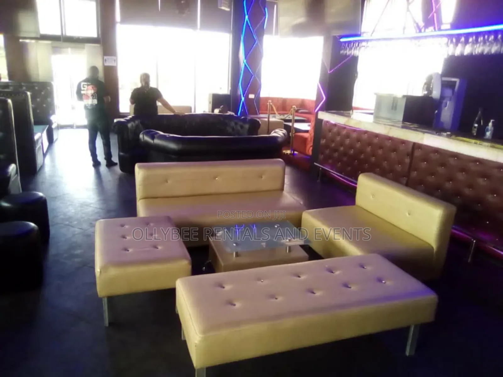Lounge Chairs (Gold) for Rent