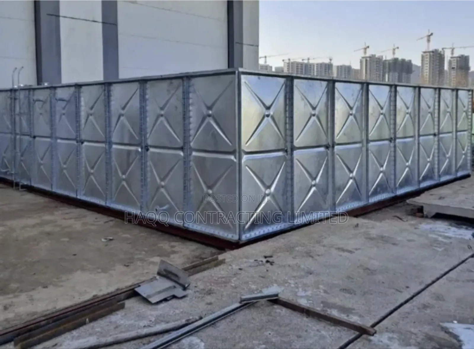 Galvanized Braithwaite Pressed Steel Water Tank Solution