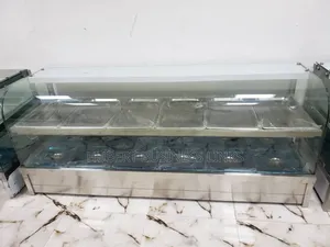 Food Warmer/Bain Marie 12bowl Curved Glass Up Down Foreign
