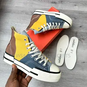 Converse Chuck Taylor All Star PLUS High Brown/Yellow/Navy