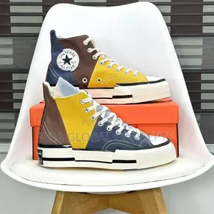 Converse Chuck Taylor All Star PLUS High Brown/Yellow/Navy