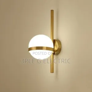 Golden Glass Ball Wall Scone