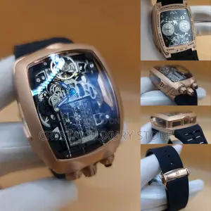 Jacob Co Quality Luxury Men Rubber Strap Wristwatch