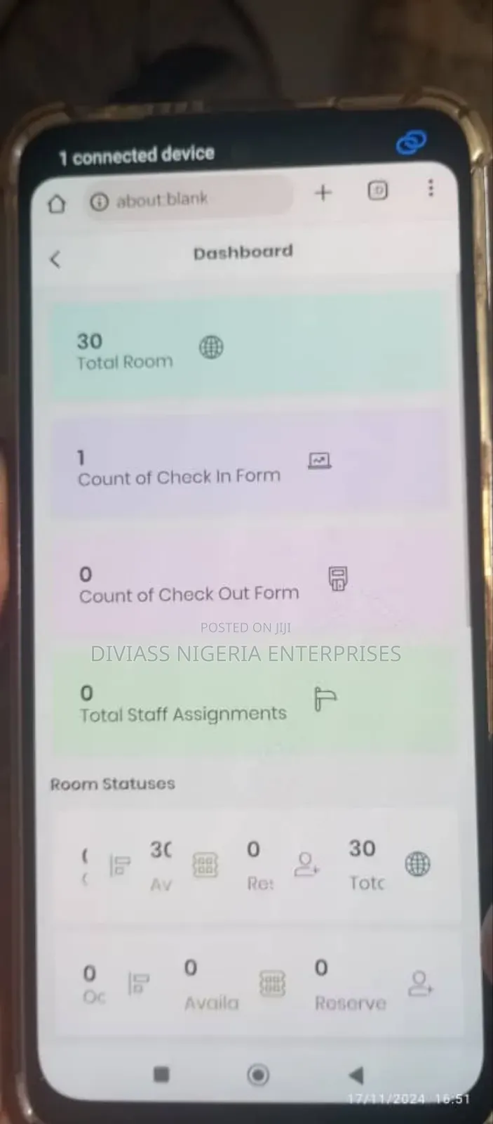 Hotel Check in and Check Out Software