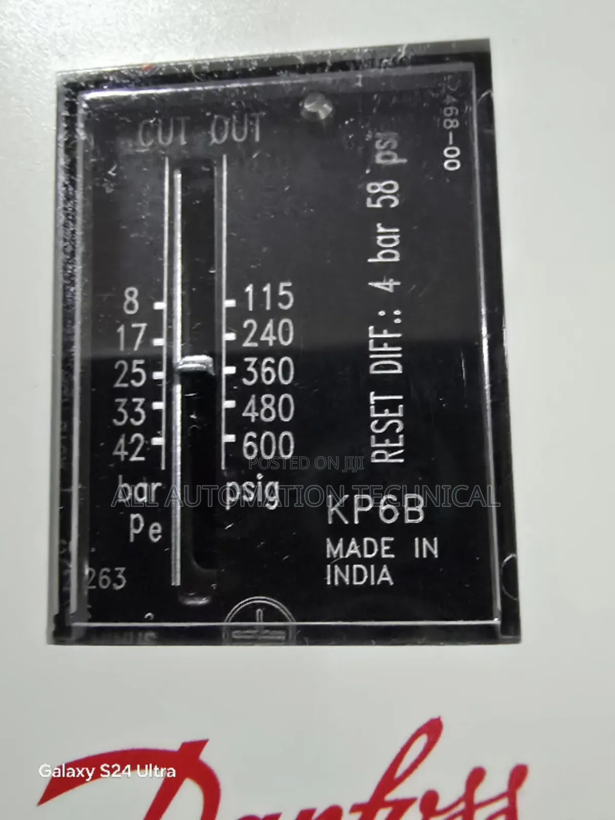Danfoss Kp6b Pressure Switch +8/+42bar | 060-519191