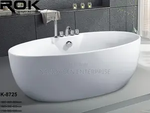 Oval Shaped Resin Marble Bath Tub