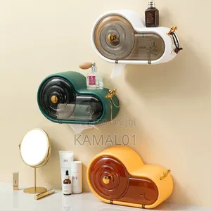 Wall-Mounted Tissue Holder for Bathroom Storage Box