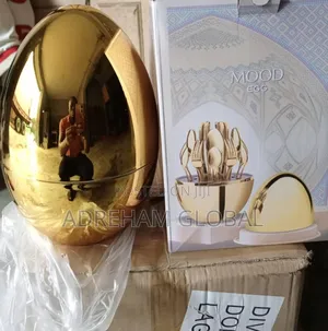 Egg Shaped Cutlery Set (Gold)