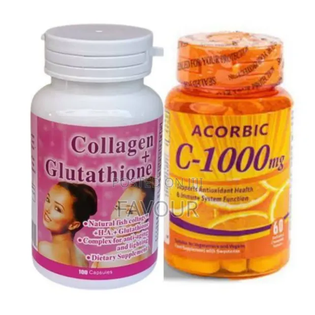 Collagen Plus Glutathione Acorbic Vitamin C 1000mg for sale