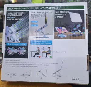 Laptop Stand V5.1 Electric Fan.