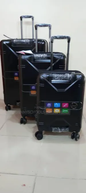 Set of 3 Complete PC Smart Polo Travelling Luggage Boxes