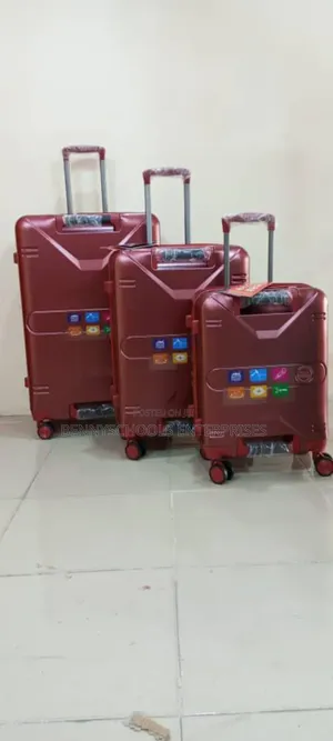 Set of 3 Complete PC Smart Polo Travelling Luggage Boxes