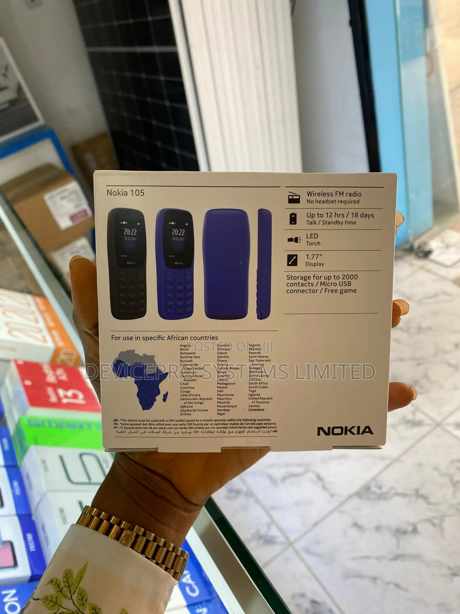 New Nokia 105 Blue