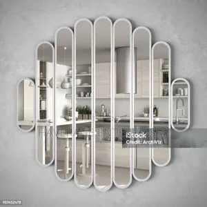 Modern Mirror Hanging on the Wall