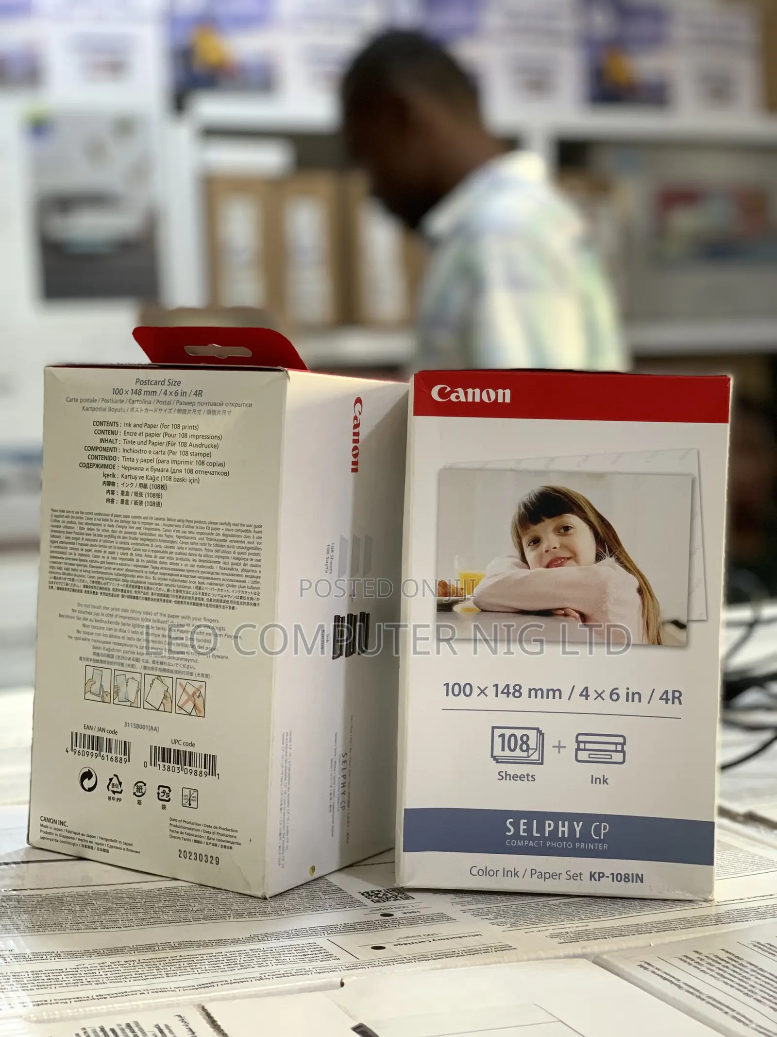 Canon Selphy Cp1000 108sheets of Paper + Ink