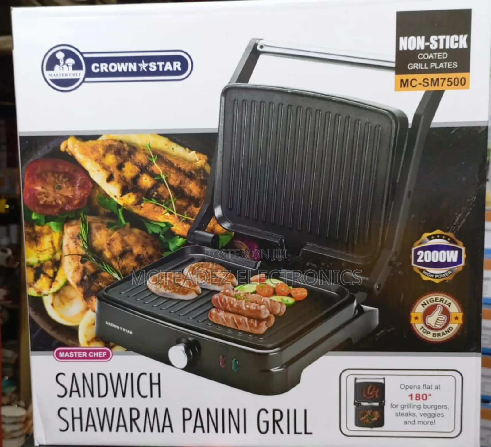Master Chef 2000w Sandwich, Shawarma, Pannini, Grill Maker