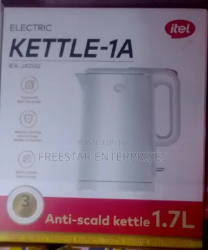 Itel Electric Kettle 1A. 1.7L Itel Electric Kettle.