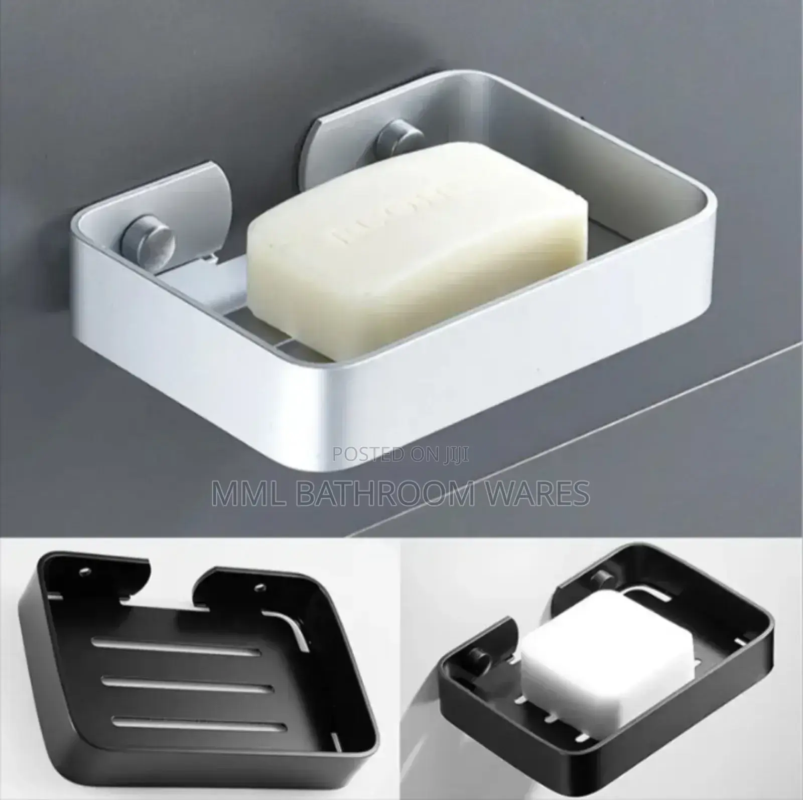 Soap Dish Storage Holder Black Bathroom Soap Holder