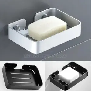 Soap Dish Storage Holder Black Bathroom Soap Holder
