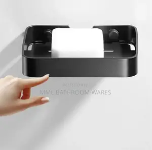 Soap Dish Storage Holder Black Bathroom Soap Holder