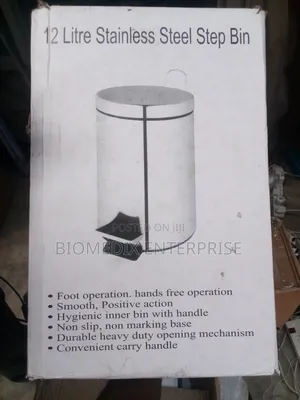 12 Litre Stainless Steel Step Bin