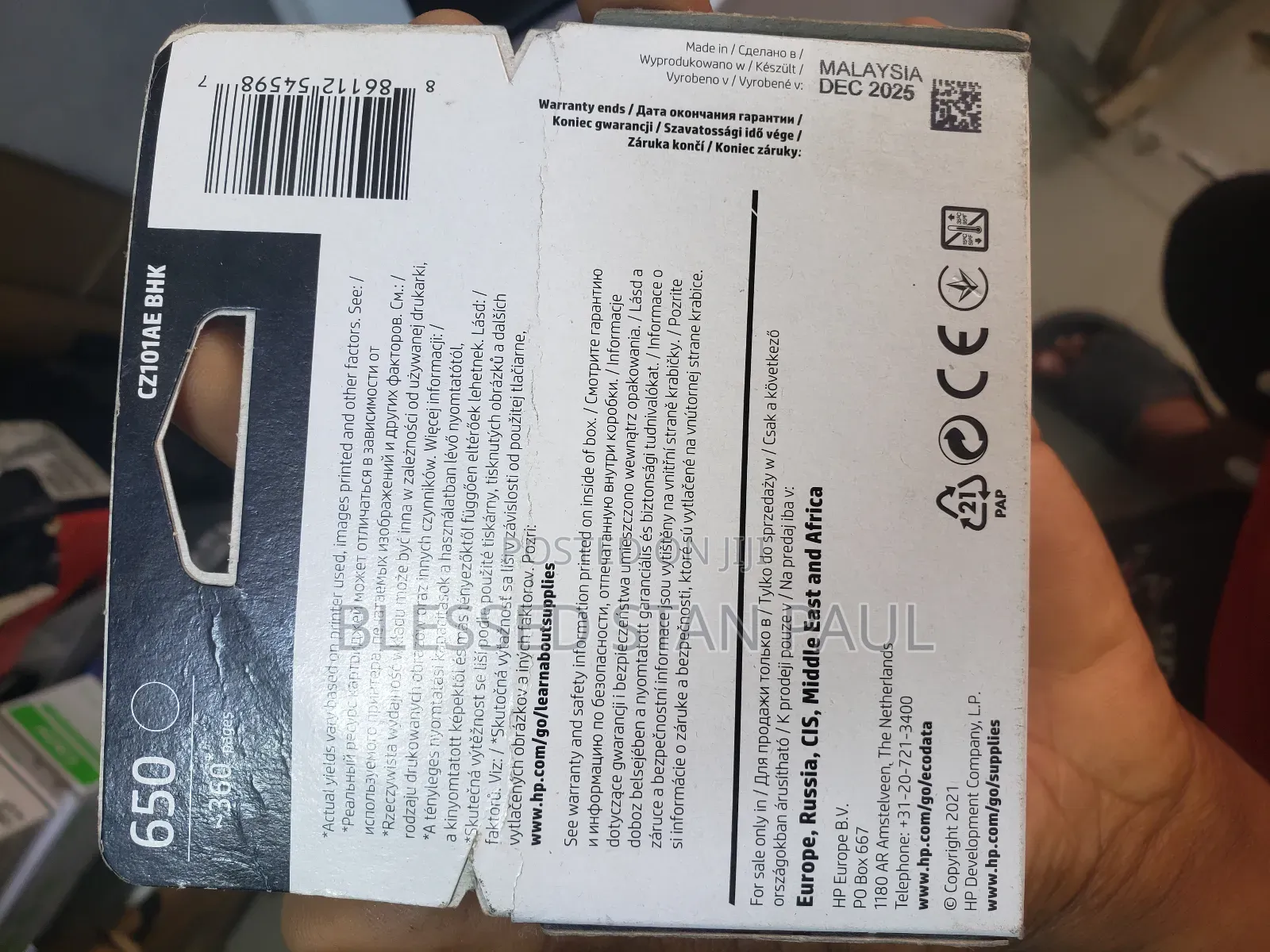 Hp Ink 650 Black