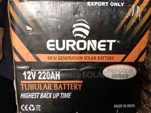 12v 220ah Euronet Tabular Battery
